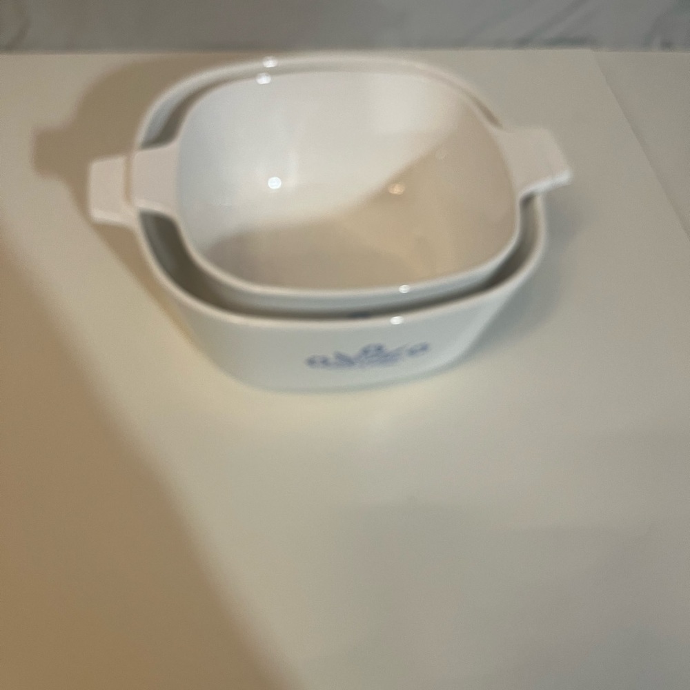 Vintage 1960 CorningWare Classic Blue Corn Flower Blurry Stamp 1 3/4 QT - Picture 3 of 5